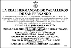 La Real Hermandad de Caballeros de San Fernando
